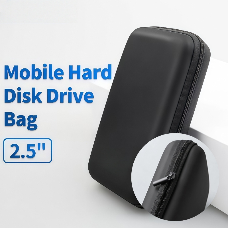 สั่งซื้อเลย! กระเป๋าใส่ฮาร์ดดิสก์ กระเป๋าใส่ Hdd ขนาด 2.5 นิ้ว กระเป๋าใส่หูฟัง ใส่สายชาร์จ เคสแข็ง ป้องกันการกระแทก