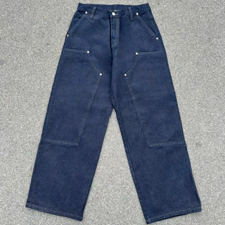 Double Knees Baggy Dark Blue กางเกงขายาว ทรง Baggy