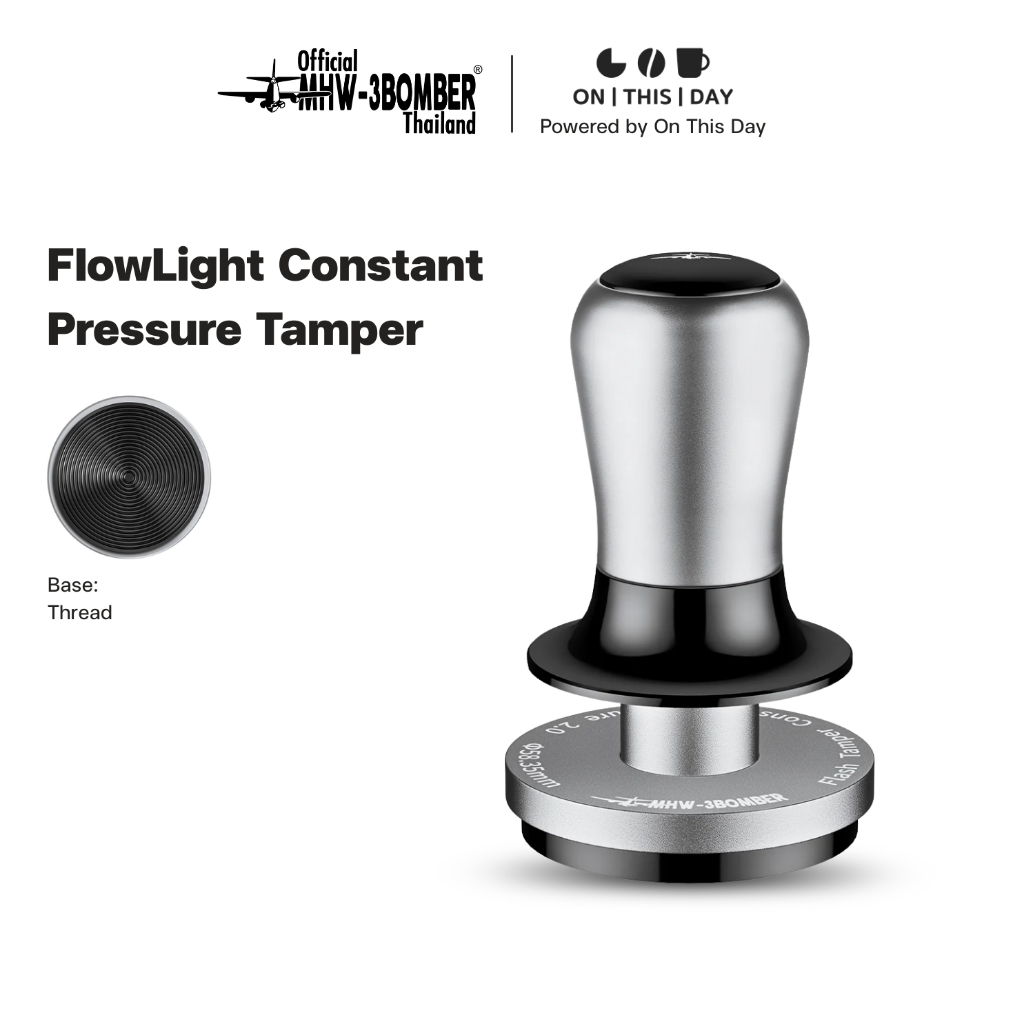 MHW-3BOMBER FlowLight Constant Pressure Tamper แทมเปอร์สปริง ที่กดกาแฟ ขนาด 58.35 mm