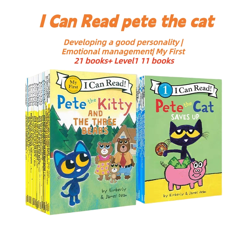 I Can Read Pete the Cat 32 Children's English Storybook Chapters