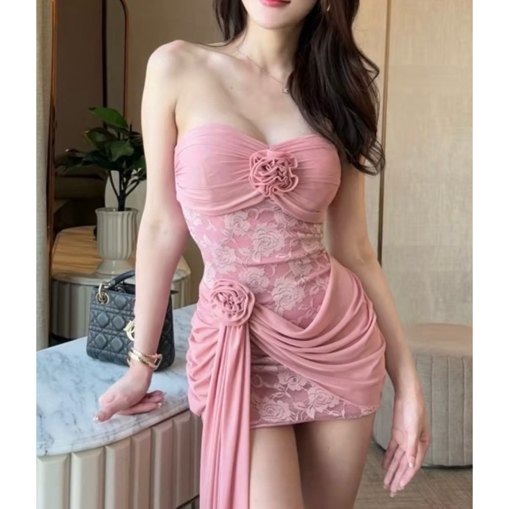 ｛𝘽𝙔 𝙁𝘼𝙃｝💥ツ เดรสออกงาน เซ็กซี่มาก ใส่ไปดินเนอร์หรู ชุดใส่ปาร์ตี้ ทำงานกลางคืน