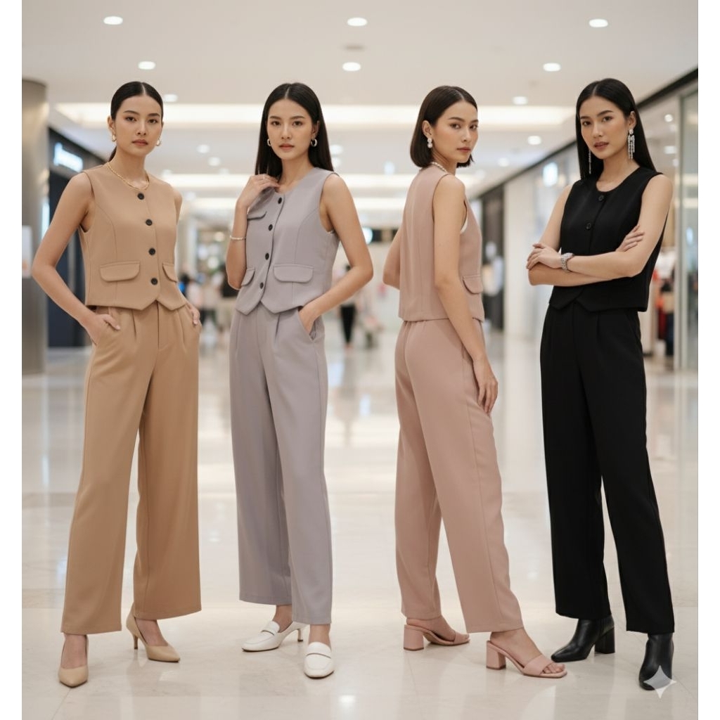 Setꔛ ꕤ ˚2 ชิ้น ความสวยเทียบเท่างานแบรนด์ ผ้าพรีเมี่ยม เนื้อหนักมาก งานสวยคัทติ้งเนี๊ยบꔛ ꕤ ˚