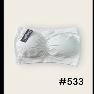 #533#เกาะอกเนื้อผ้าทอ มีฟองน้ำสามารถถอดออกได้ แบบสวม