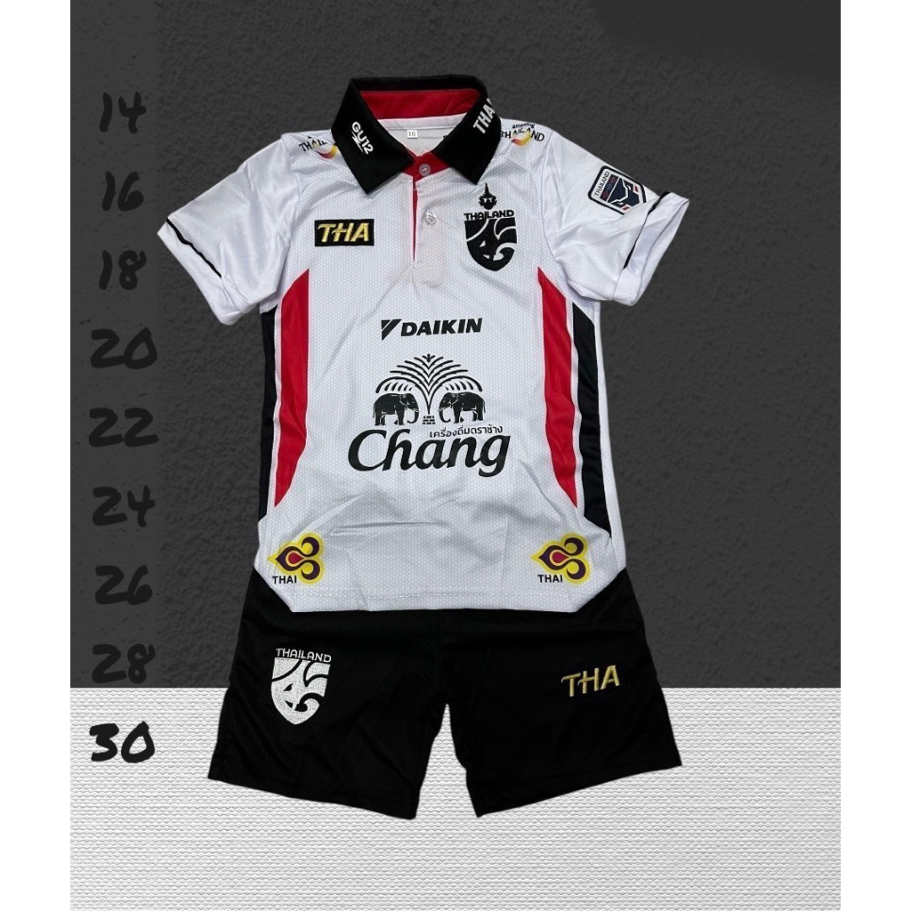 ชุดฟุดบอล ชุดกีฬาเด็กเสื้อพร้อมกางเกง ผ้านิ่มใส่สบาย