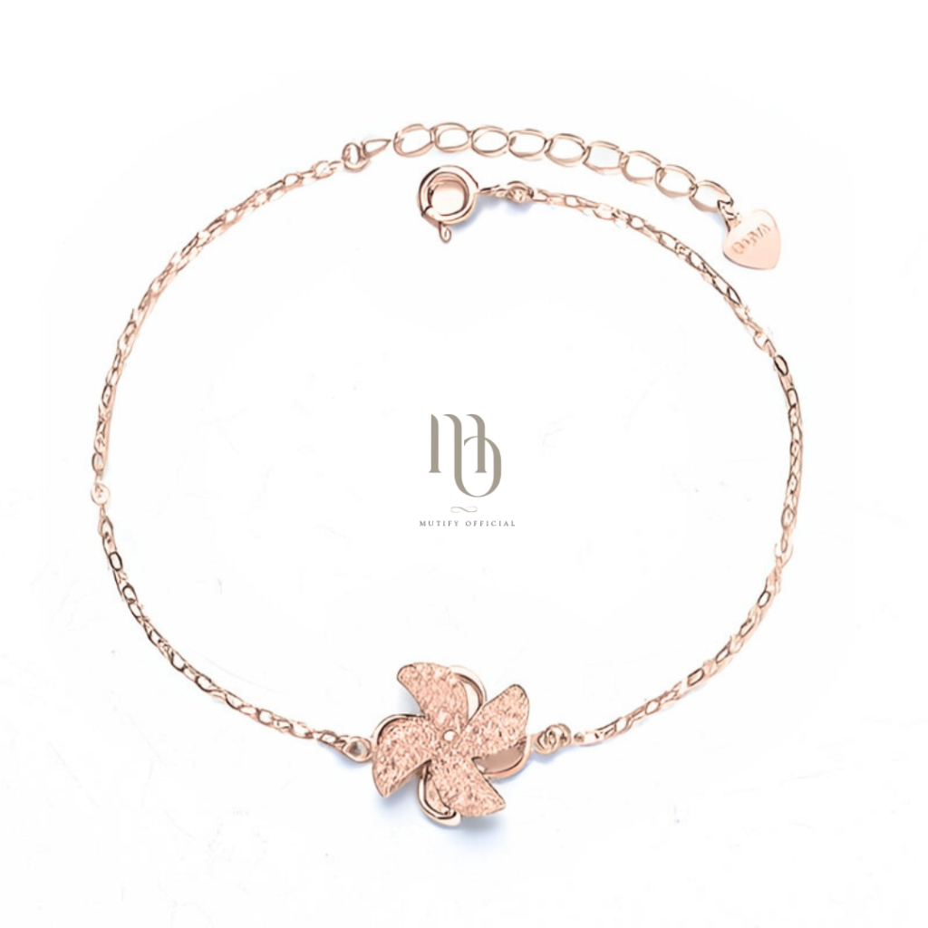 [Free Gift Box] Mutify - Che Kung Aura แชกงประทานพร 9 - สร้อยข้อมือเงินแท้ RoseGold - เสริมดวงโชคลาภ ความรัก มหาเสน่ห์