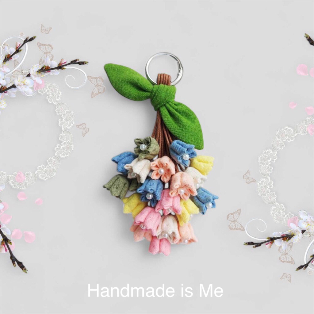 พวงกุญแจ พวงกุญแจดอกแก้ว  Keychain Keycover งาน Handmade 🌷🌷🌷