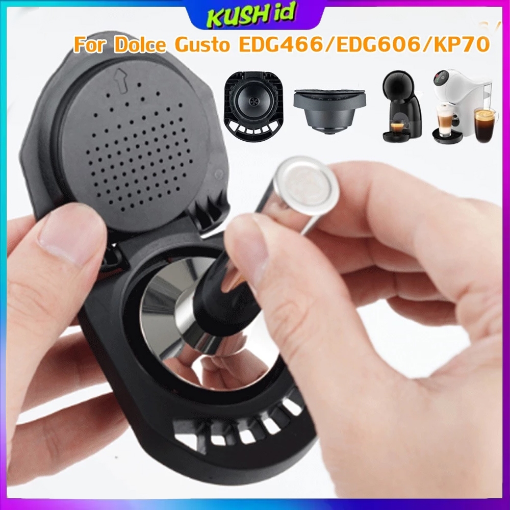 รีฟิลนำมาใช้ใหม่กาแฟแคปซูลอะแดปเตอร์แปลง Crema Maker ฝักสำหรับ Dolce Gusto