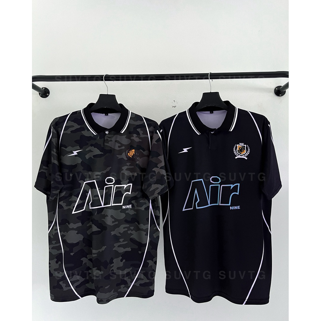 (ANE) เสื้อคอปก เสื้อพิมพ์ลาย สตรีทแฟชั่น เสื้อผู้ชาย กีฬา