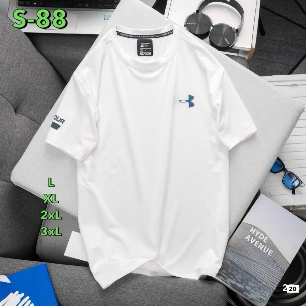 เสื้อกีฬาผู้ชาย คอกลมแขนสั้น เนื้อผ้าลื่น T Shirt man04 ราคา ถูกที่สุด ดีลบีเคเค แกลเลอรีภาพที่ 7