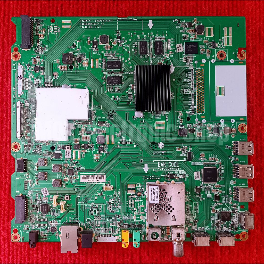 เมนบอร์ดทีวี LG สำหรับรุ่น 42UB820T ,49UB820T ,55UB820T ,49UB830T พาสบอร์ด EAX66085704 พร้อมใช้งาน