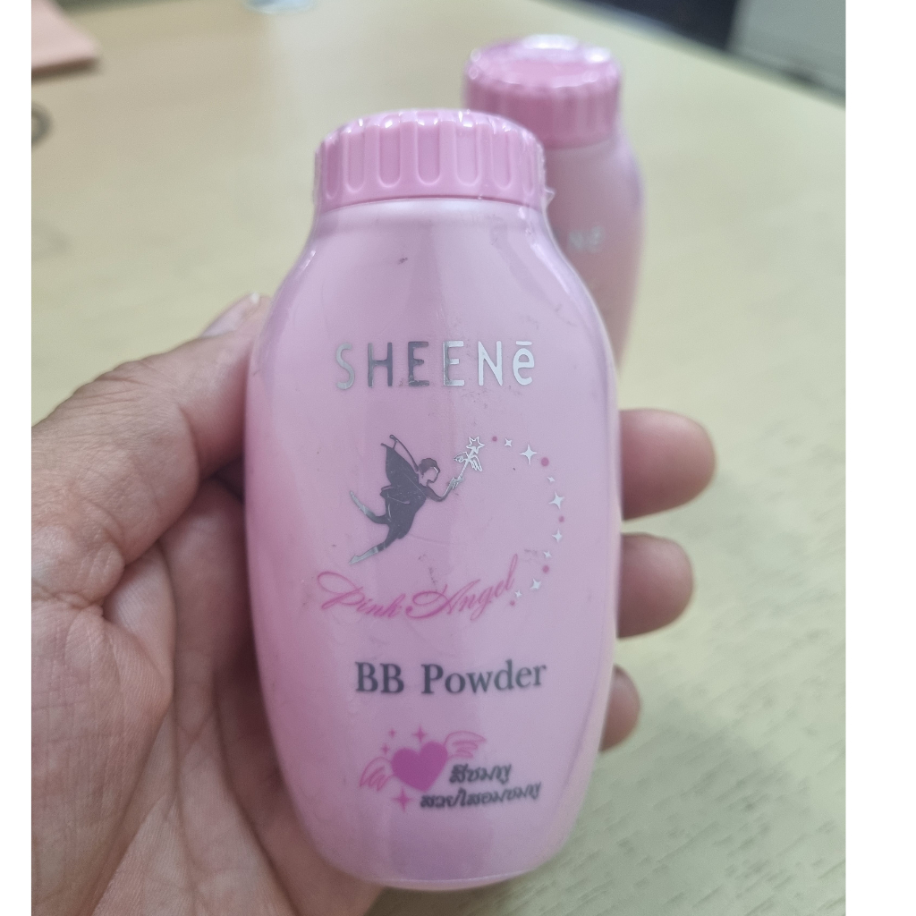 SHEENE PINK ANGEL BB POWDER 30g.(แพ็ค 3 ขวด) แป้งฝุ่น ผสม BB ดูดซับความมันส่วนเกินบนใบหน้าปี 2023 - รูปที่ 3