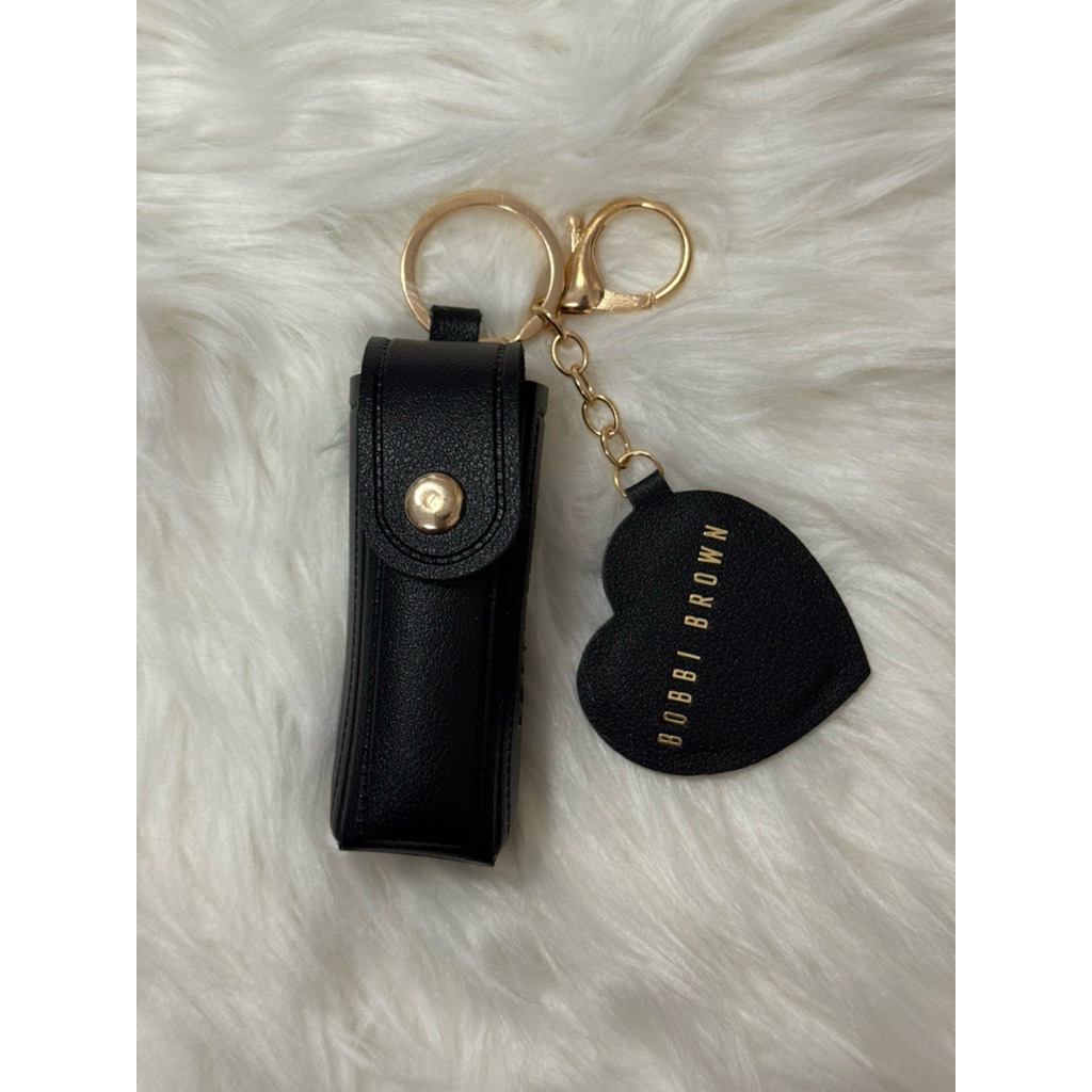 (NEW) Bobbi Brown | Heart Keychain พวงกุญแจสำหรับใส่ลิปพร้อมกระจก