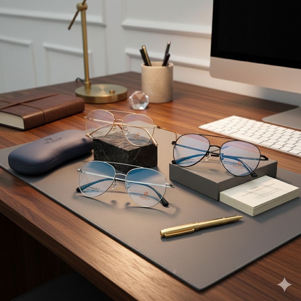 กรอบแว่นตารุ่น95121ทรงนักบินวัสดุTITANIUMเบาแข็งแรงทนทาน ยืดหยุ่นสูงนำไปตัดใส่เลนส์ได้ - รูปที่ 7