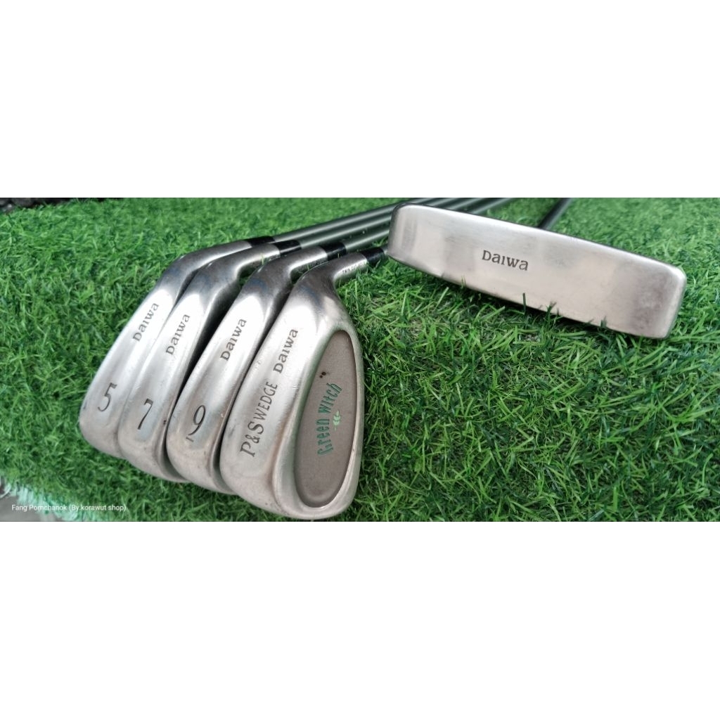 ไม้กอล์ฟมือสอง ชุดเหล็ก lady+putter Daiwa /มีเหล็ก 5-7-9-p/s-putter 5ชิ้น ก้านกราไฟต์ FLEX-L