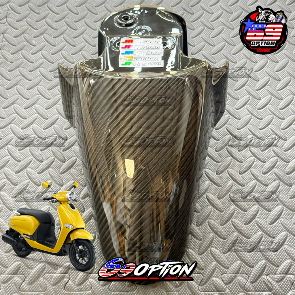 คาร์บอนลาย4 บังโคลนหน้า Giorno งาน JR carbon ของแท้ (เจอาร์ คาร์บอน)