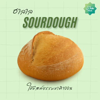 Plain sourdough ขนมปังซาวโดว์จากยีสต์ธรรมชาติ ฮาลาล(halal)
