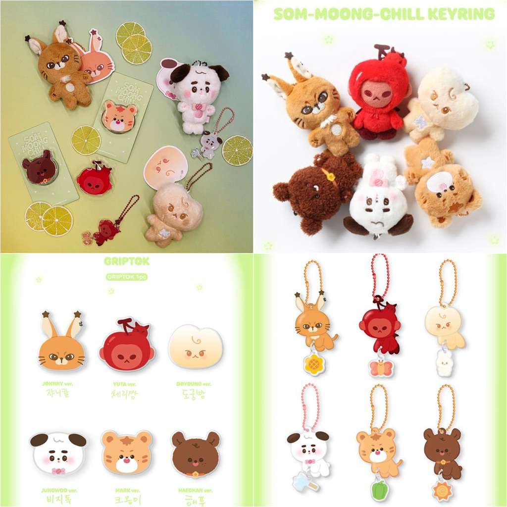 พร้อมส่ง ✨ 2025 NCT 127 CHARACTER 'SOM-MOONG-CHILL' SOM-MOONG-CHILL KEYRING / GRIPTOK / RANDOM ACRYLIC KEYRING