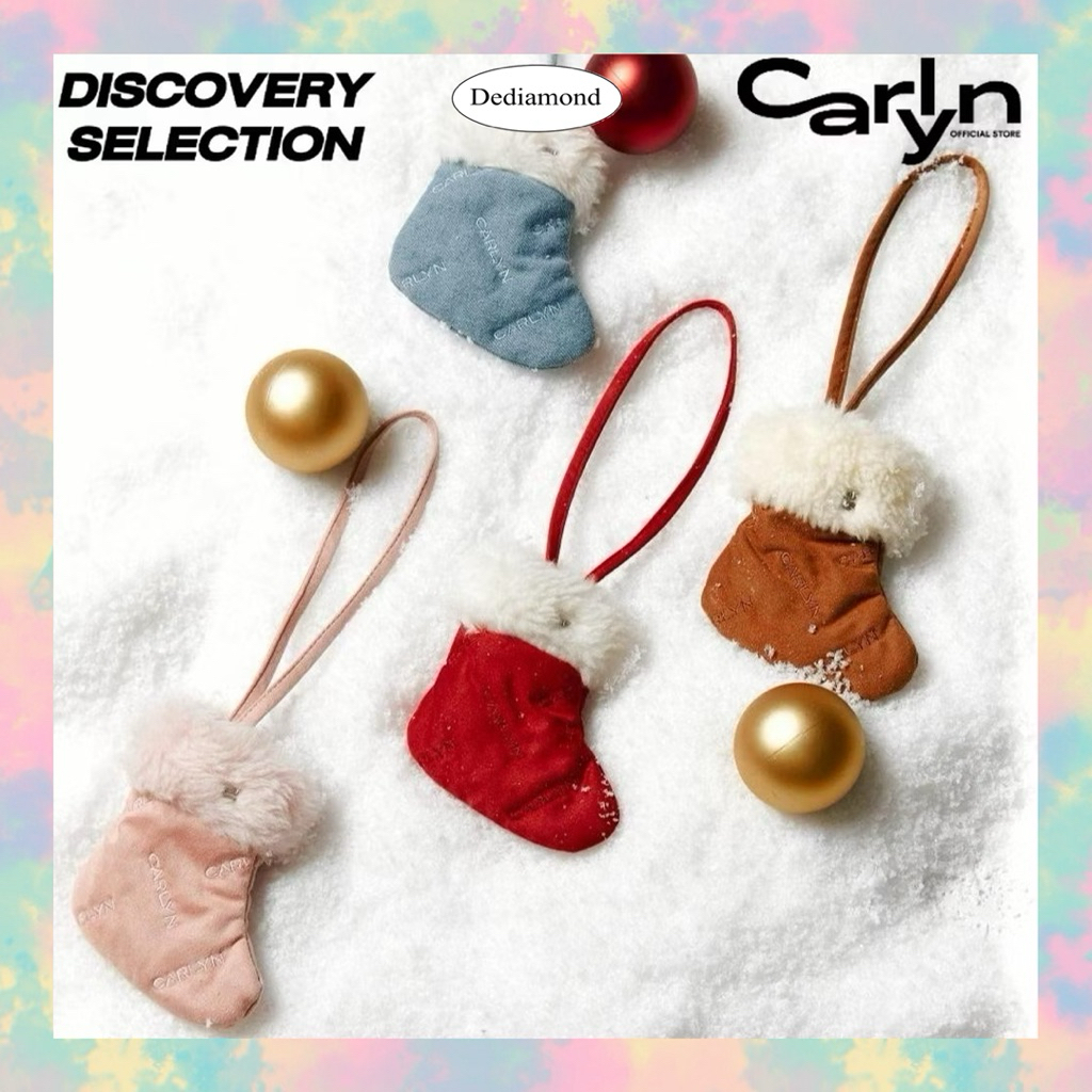 🇰🇷 CARLYN พวงกุญแจ SHEARLING SOCKS CHARM พวงกุญแจคาร์ลิน พร้อมส่ง