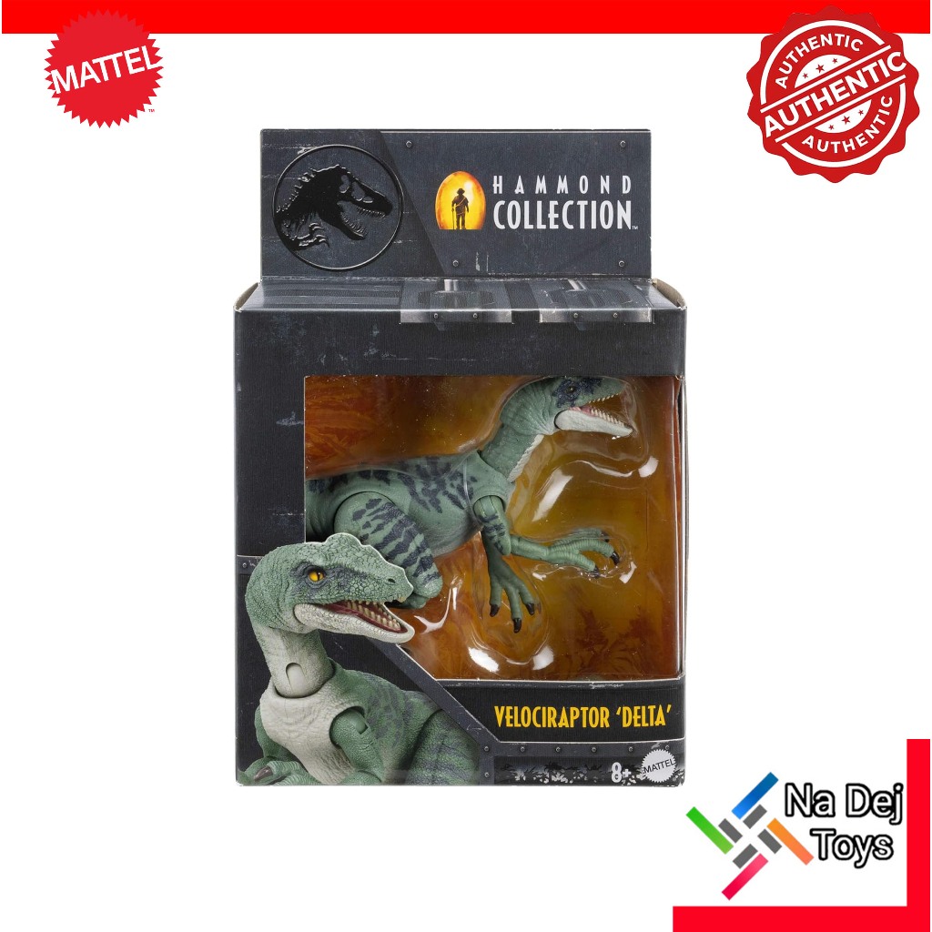 Mattel Jurassic World Hammond Collection Velociraptor Delta Figure จูราสสิค เวิร์ลด์ แฮมมอนด์ คอเลคช