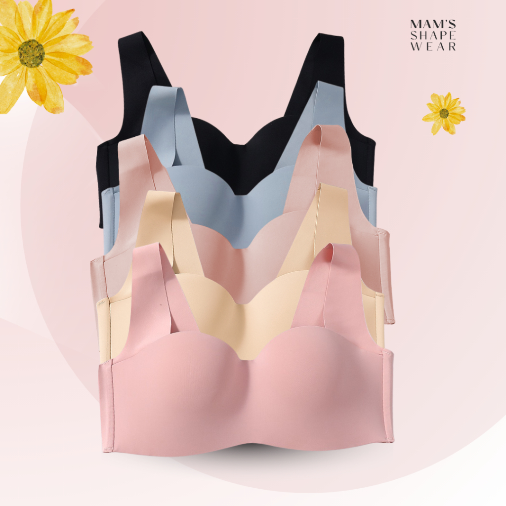 MAM'S BRA 👙 เสื้อชั้นในสายใหญ่ ไร้ขอบ บราครึ่งเต้า
