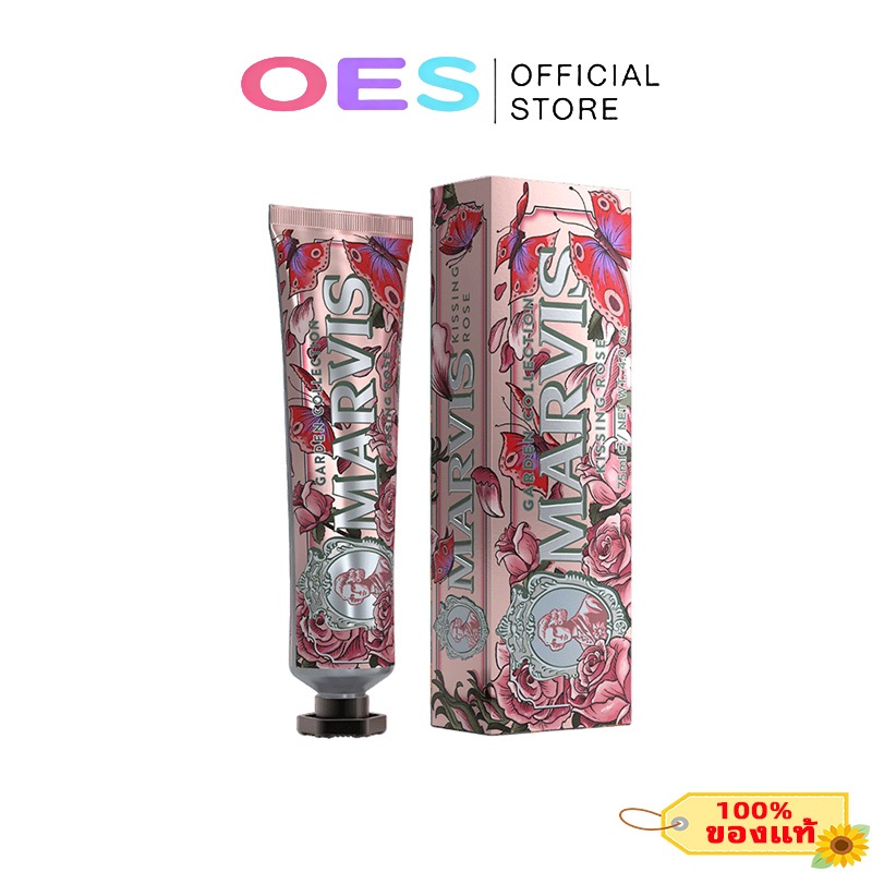 Marvis Mint Toothpaste mavis whitening Secret Rose 75ml ซีรีส์สวน รุ่นจำกัด ยาสีฟันมาร์วิส ซีรีส์สวน