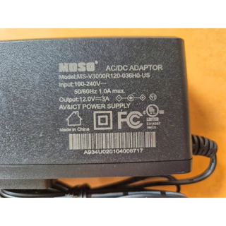 แท้ Adapter 12v 3a ยี่ห้อ MOSO หัวแจ็ค 5.5*2.1mm.