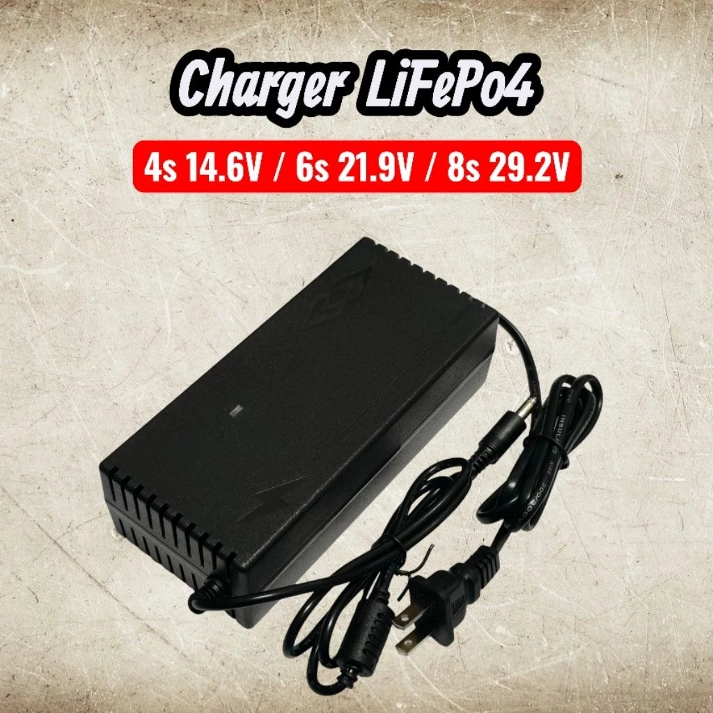 Charger สายชาร์จสำหรับแบตลิเธียมฟอสเฟต LiFePo4 5A. 4s14.6v / 6s21.9v / 8s 29.2v / 10s36.5v เต็มตัด