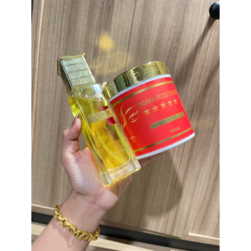 YASAKA BOOSTERS WHITE ครีม&ออยทาผิว2ชิ้น