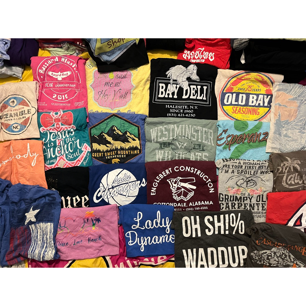 📌เสื้อยืด USA มือสอง size XL แพ็ค 4ตัว