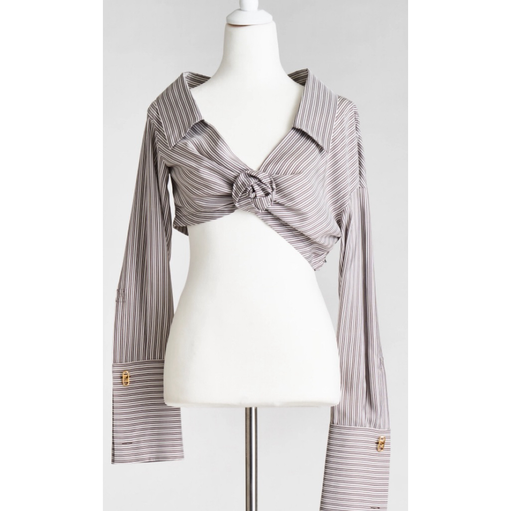 Fendi cropped shirt มือ2 มือสอง