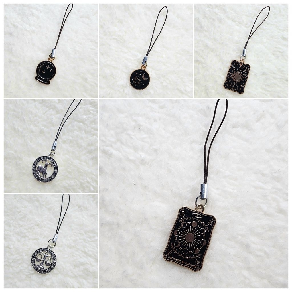 💥พร้อมส่ง‼️🇹🇭 EVIL EYE 🧿 พวงกุญแจ ที่ห้อยมือถือ เครื่องราง 12 ราศี จักรราศี Zodiac sign, ทาโรต์ taro