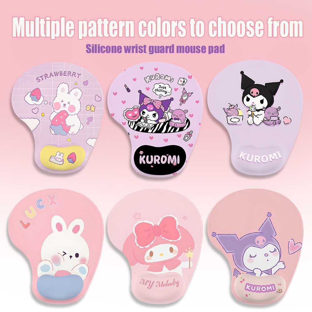 การ์ตูน แผ่นรองเมาส์รองข้อมือ, แผ่นรองข้อมือซิลิโคน 3 มิติ , ซิลิโคนคุณภาพสูงสบาย Ergonomic Gaming Mousepad Universal