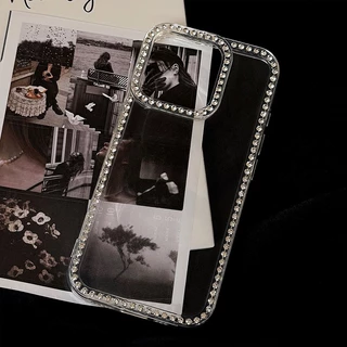 เคสโทรศัพท์ For iPhone 13 11 17 16 pro max Case Air For iPhone 15 14 12 13 pro max เพชร แวววาว เคสโทรศัพท์ แฟชั่น INS