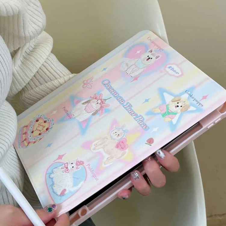 🚚พร้อมส่ง🚚เคส Samsung Tab S10 FE S9 FE+ S6 Lite กระต่าย A9+ A7 Lite S9 FE มีที่ใส่ปากกา S9 S6 Lite