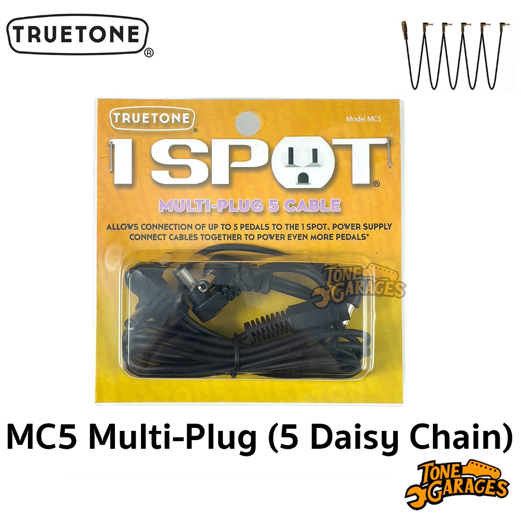 Truetone 1SPOT MC5 Multi-Plug 5 Daisy Chain Pedal Power Cable สายพ่วงไฟเอฟเฟค กีต้าร์ / เบส