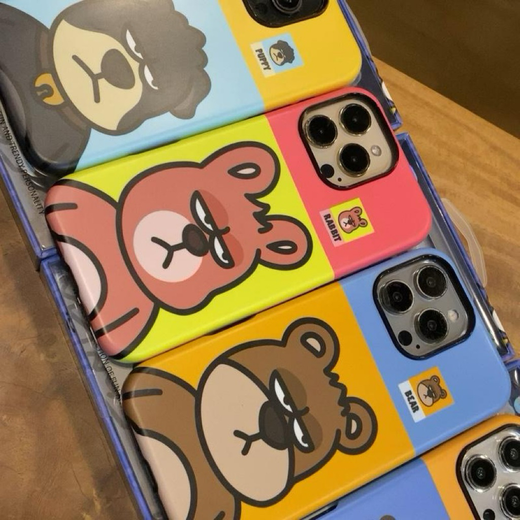 เคสกันกระแทกสกรีนลายผิวด้าน มีที่ชาร์จไรสาย ขอบ 2 ชั้นงานหนา