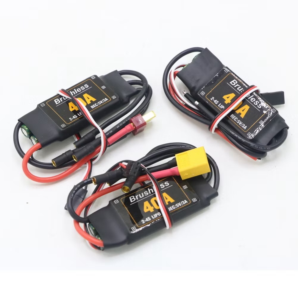 เฮลิคอปเตอร์บังคับ 40A ESC Speed Controler 2-4S พร้อม 5V 3A UBEC 1pcs