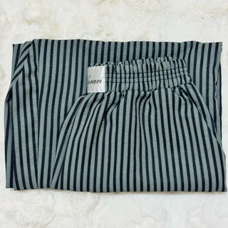 Liner Pants กางเกงขายาวเอว22-32 สะโพก44 ยาว39 สไตล์ไลเนอร์พันท์สีพื้นและลายทาง