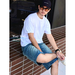 กางเกงยีนส์ขาสั้น 5 ส่วน ผ้านิ่ม สีสวย พร้อมส่งในไทย สำหรับ Men's Fashion Jeans