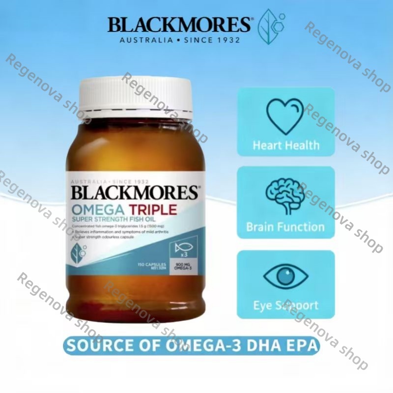 Blackmores Omega Mini Double Concentrate Minyak Ikan Tanpa Bau 150kapsul Fish Oil Blackmores Omega3