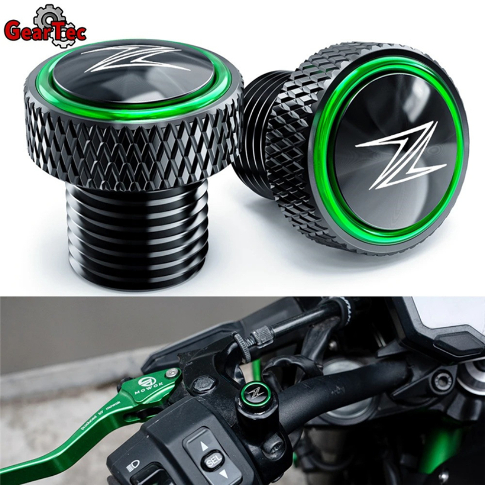 ฝาปิดรูสกรูกระจกมองหลัง Kawasaki Z900/SE/RS, Z1000/SX/R, Z800, Z400, Z650 (สำหรับแต่งรถ)​
