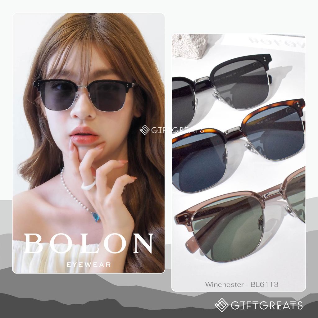 แว่นกันแดด BOLON Winchester BL6113 - FW25 Bolon Eyewear Sunglasses โบลอน กันแดด ทรงคลับมาสเตอร์ โพราไรซ์