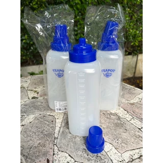 ขวดบีบซอสทีพอท1200ml (เซท 3 ใบ) มีฝาครอบจุก และสเกลบอกปริมาตร
