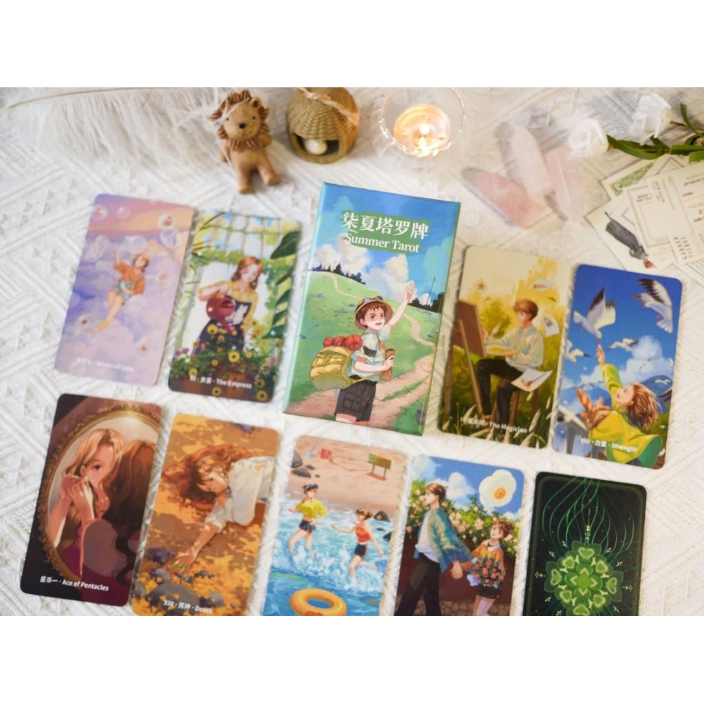 Summer Tarot ไพ่ยิปซีแท้ลายเส้นการ์ตูนมังงะ ไพ่ทาโร่ต์ Tarot cards