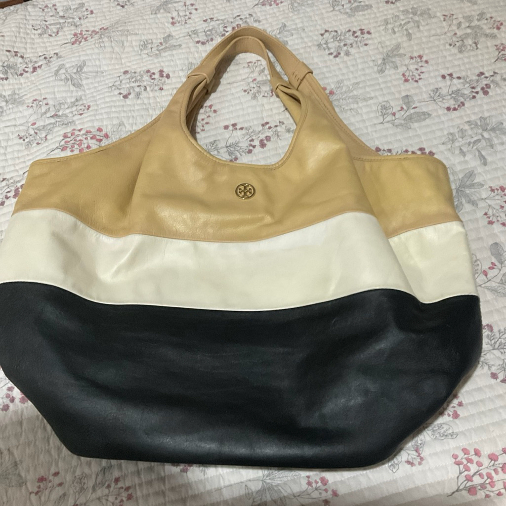 Real leather TB large bag been used, like new