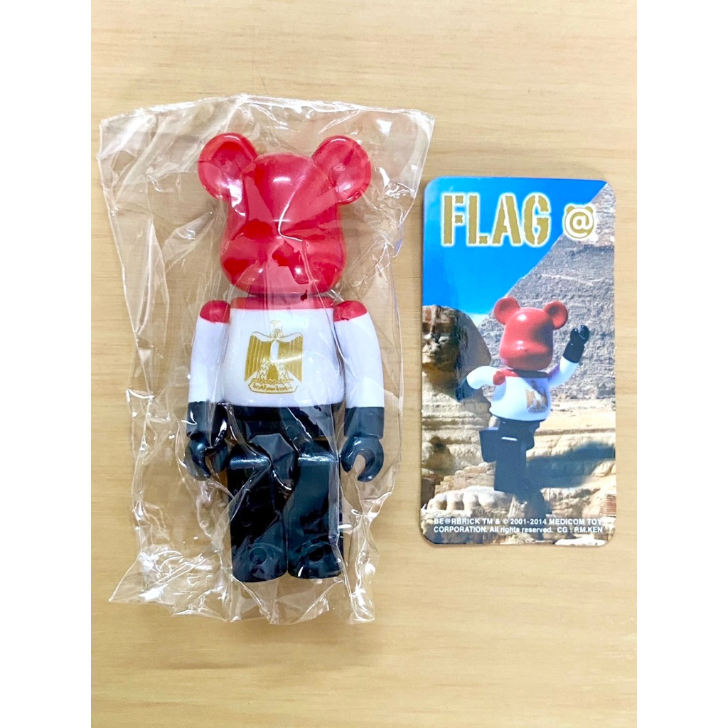 [ของญี่ปุ่นแท้🇯🇵💯] ฟิกเกอร์ bearbrick 100% Series 28 : Flag ธงชาติ : Egypt อียิปต์(ใหม่ในซอง มีการ์ด