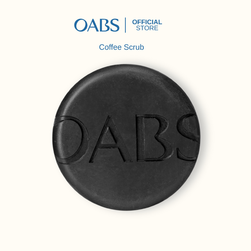 [1ชิ้น] OABS สบู่สครับกาแฟ Coffee Scrub สครับแก้ปัญหารอยดำ ด้าน กร้าน ลาย บริเวณศอก เข่า ขาหนีบ 80g