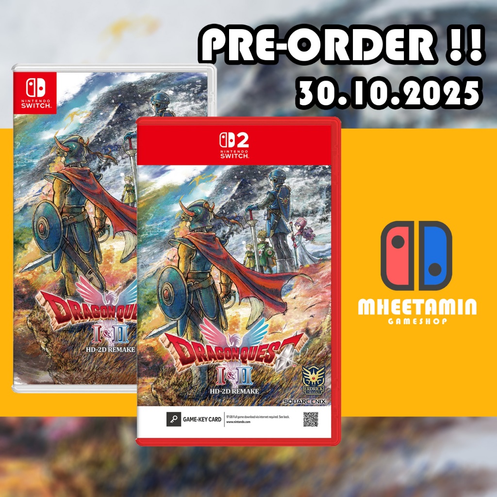 Nintendo Switch 1/2 Dragon Quest 1 + 2 HD-2D Remake [ASIA] [มือ1]