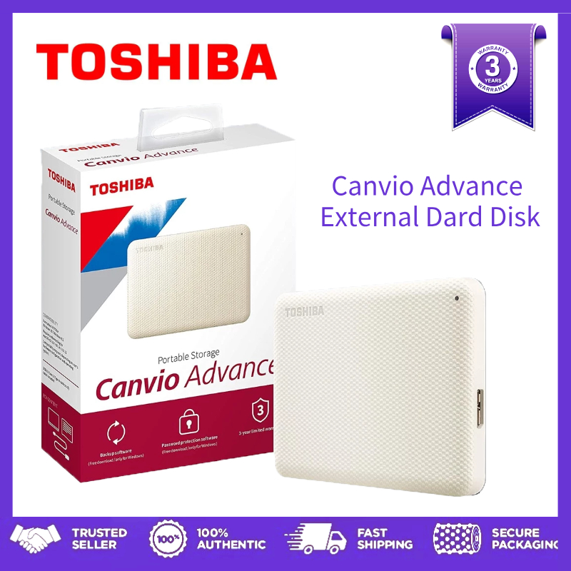 1TB 2TB 4TB External Hard Disk  Toshiba Canvio Advance white USB3.0 HDD 2.5'' Portable hard drives