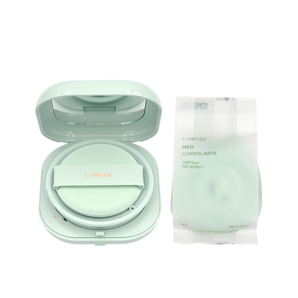 LANEIGE Neo Cushion Matte SPF 46 PA++ #21N 15 g + Refill 15 g คุชชั่นเนื้อแมท คุมมันช่วยให้ผิวเนียนส